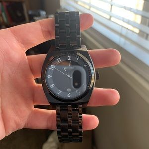 Nixon Black Stainless Steel Watch